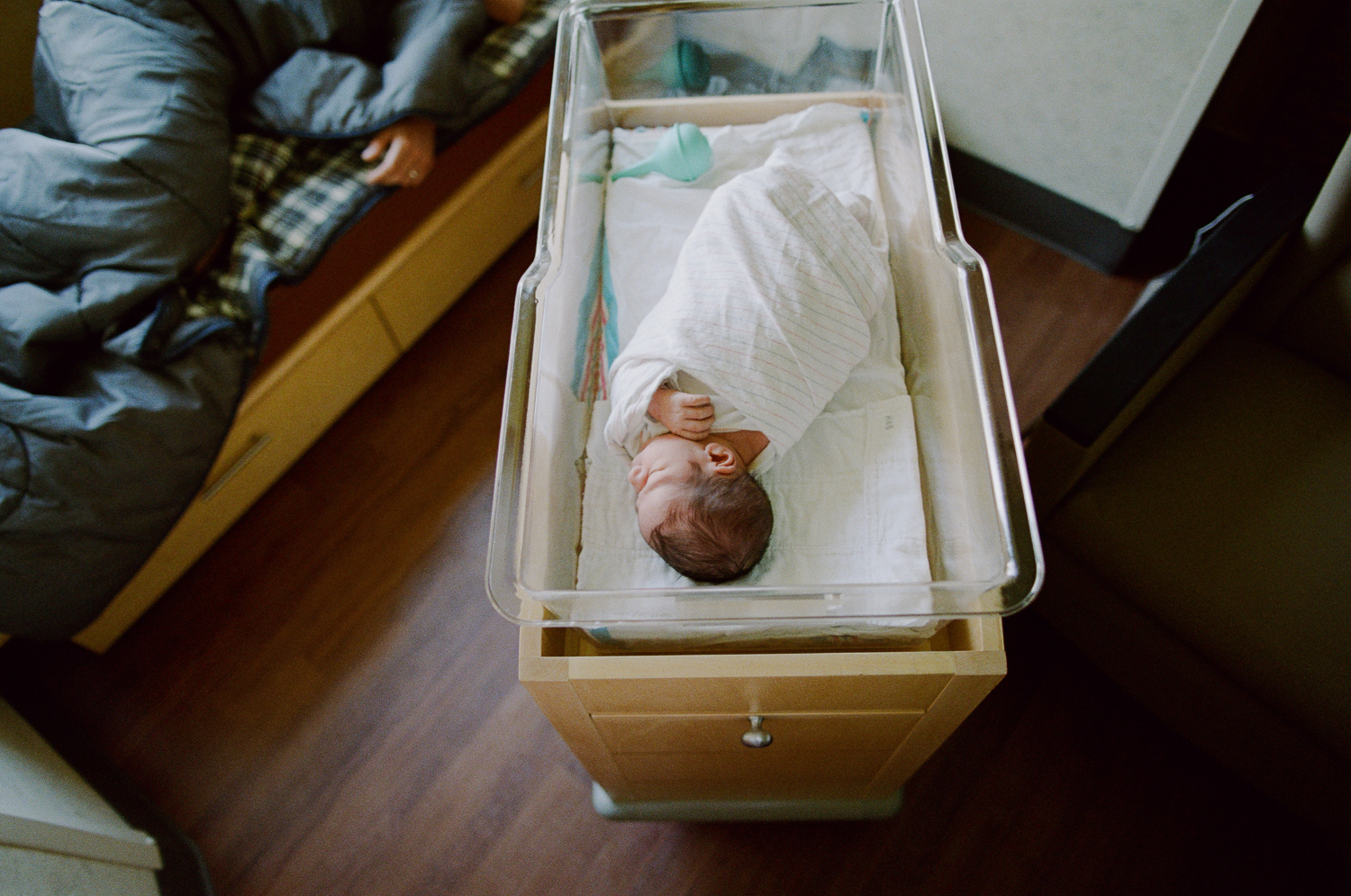 baby boy just born at hospital