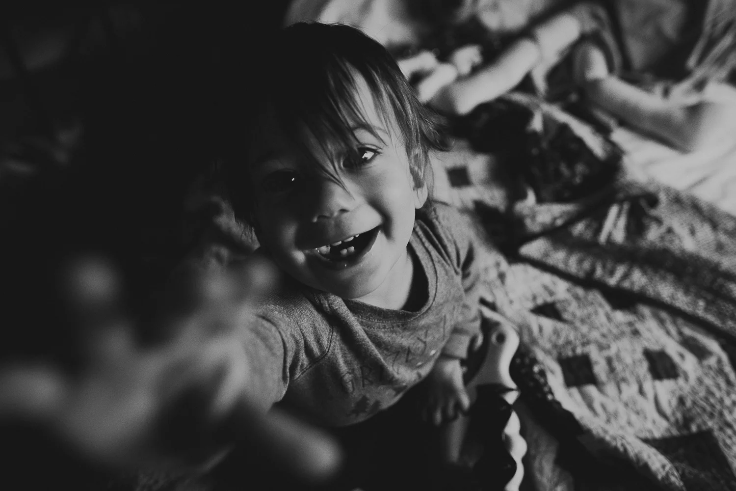 brown haired toddler boy