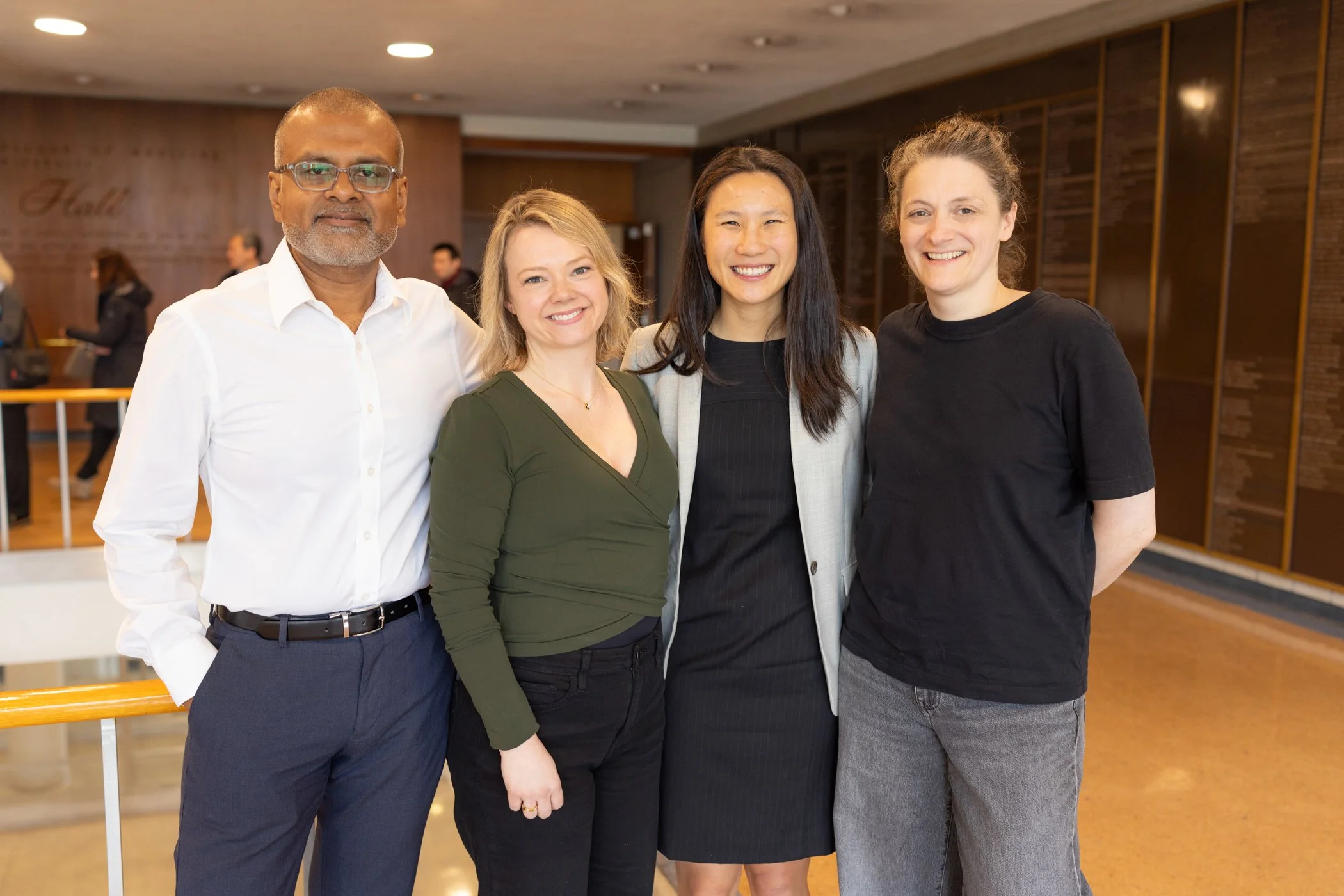 Alex and her mentors, Kartik Chandran, Emily Miller, and Eva Mittler