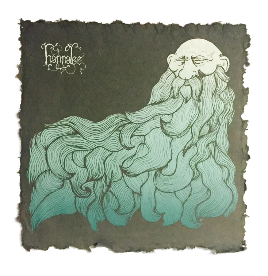 Another amazing illustration by Anna-Lisa Notter to accompany their winter 'Brassica' album release. Client: Hannalee Project: 1-Color gradient split-fountain print 