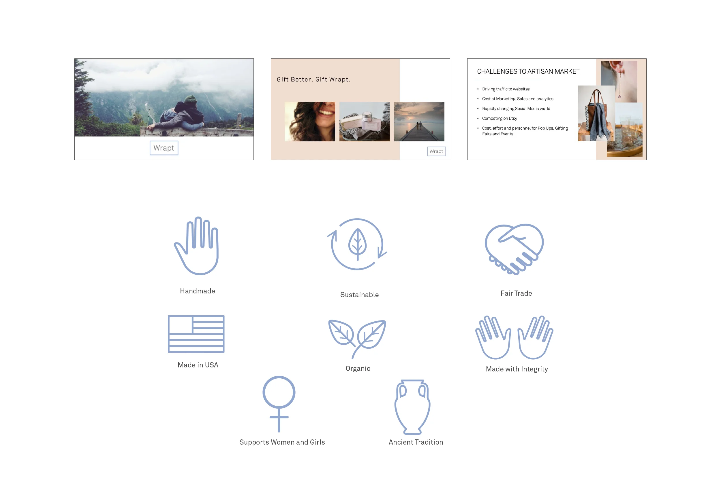 Wrapt PowerPoint Presentation and Iconography Design