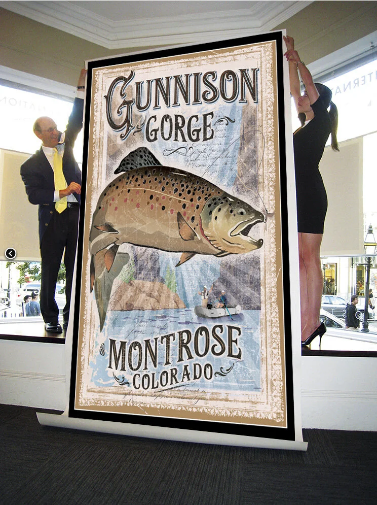 Big Gunnison Gorge brown Poster.jpg