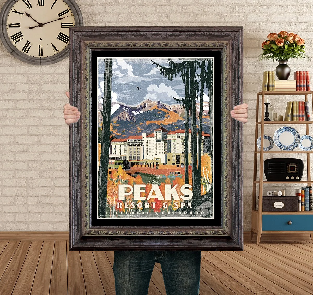Man Holding Poster Mockup Barnwood The Peaks Fall.jpg