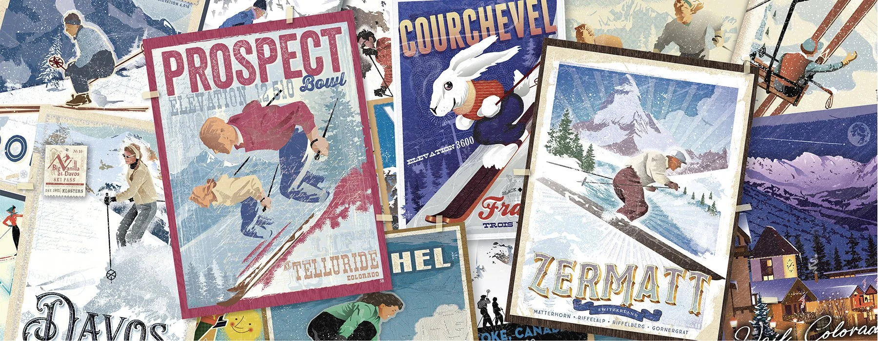 Modern/Vintage Puzzle Design for the renown German Puzzle company Ravensburger