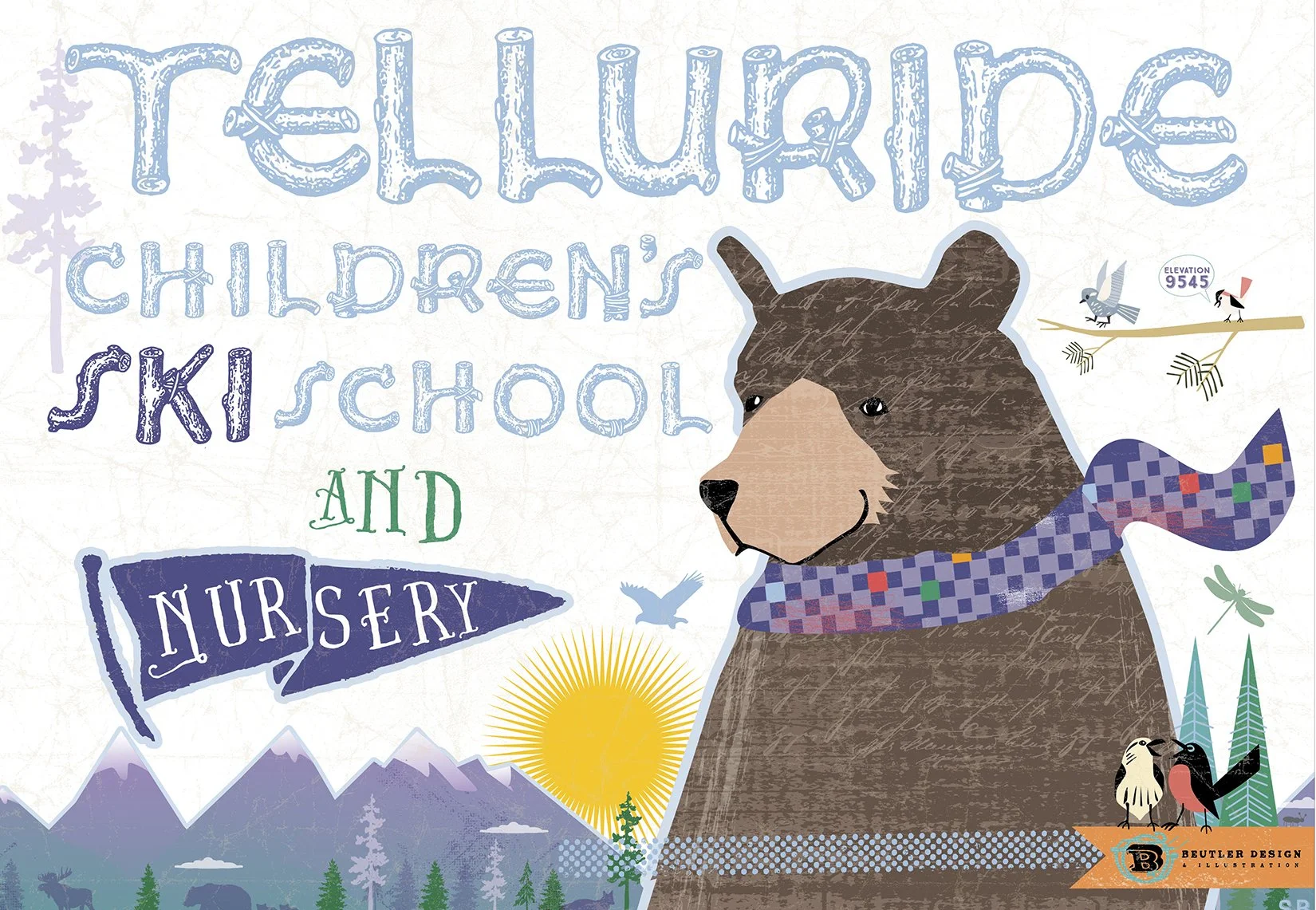 Mural greeting guest that come into the Telluride’s Children's Center!