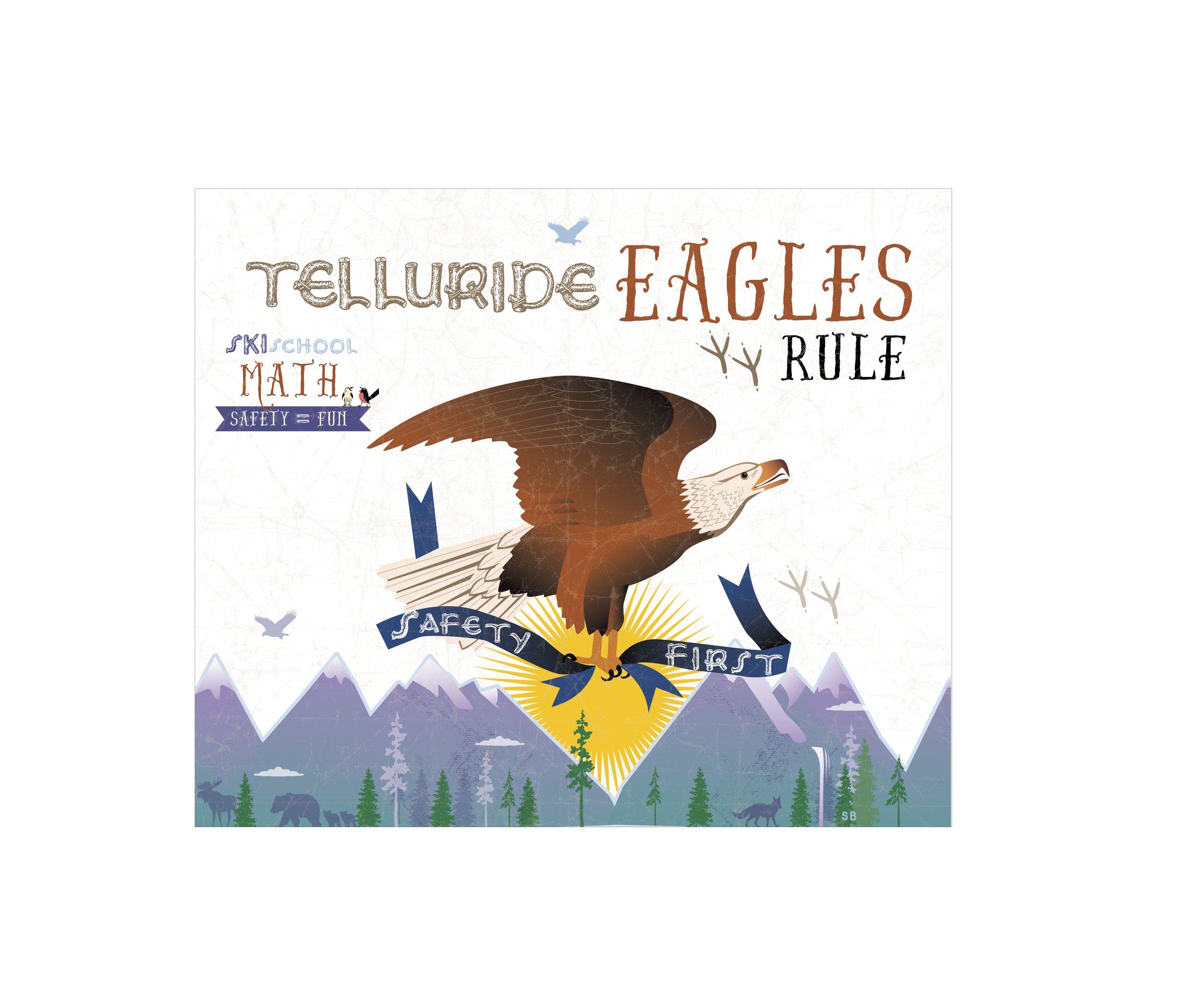 Each wall in the Children's Center became a mural to highlight the Characters!