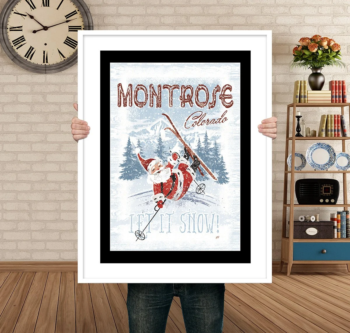 Man Holding Poster Mockup Santa fall montrose.jpg
