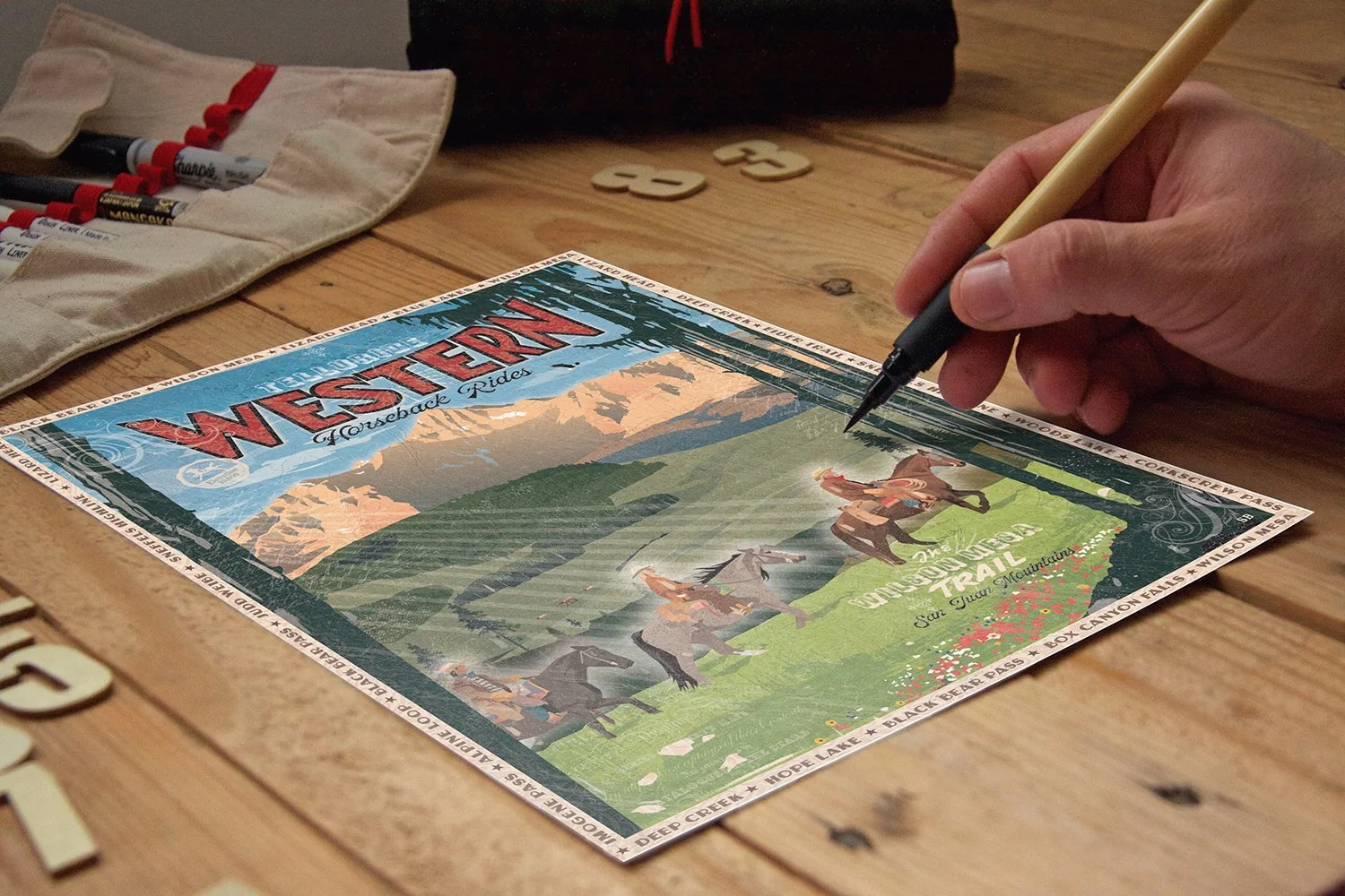 Poster Mockup sketching Western Horses.jpg
