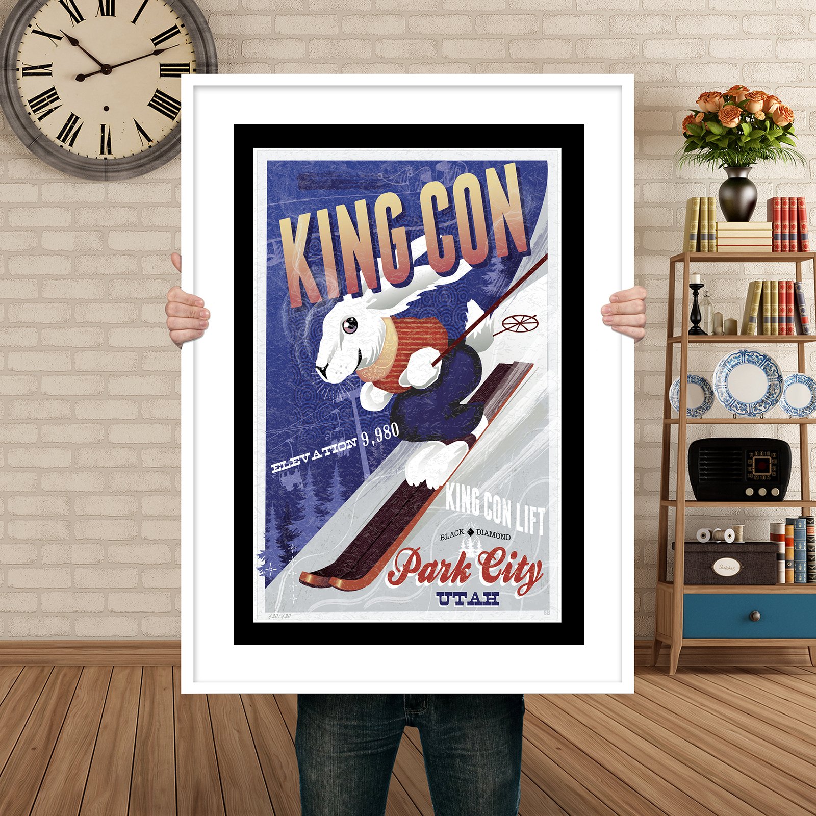 Man Holding Poster Mockup King Kon Park city.jpg