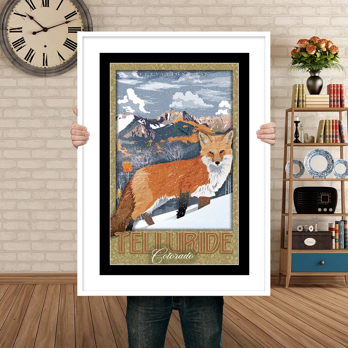 Man Holding Poster Mockup Telluride Fox.jpg