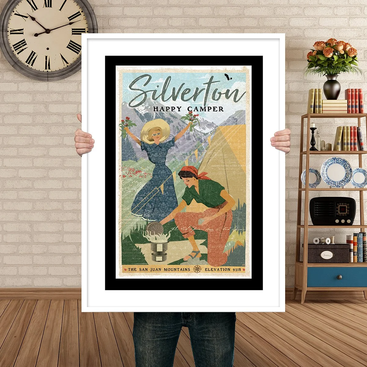 Man Holding Poster Mockup Hapy campers silverton.jpg