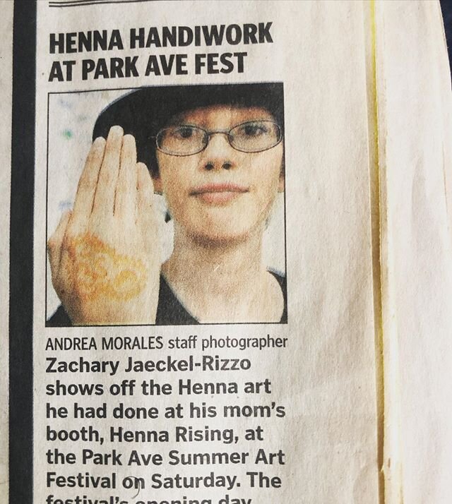 I found this old article from 2009 , 2 years into Henna Rising. 
My youngest worked with me then and was a great asset, so cute and knowledgeable, he was a show stopper. Today I&rsquo;m missing those days . 
#hennarising #backintheday
#somedaywewillf