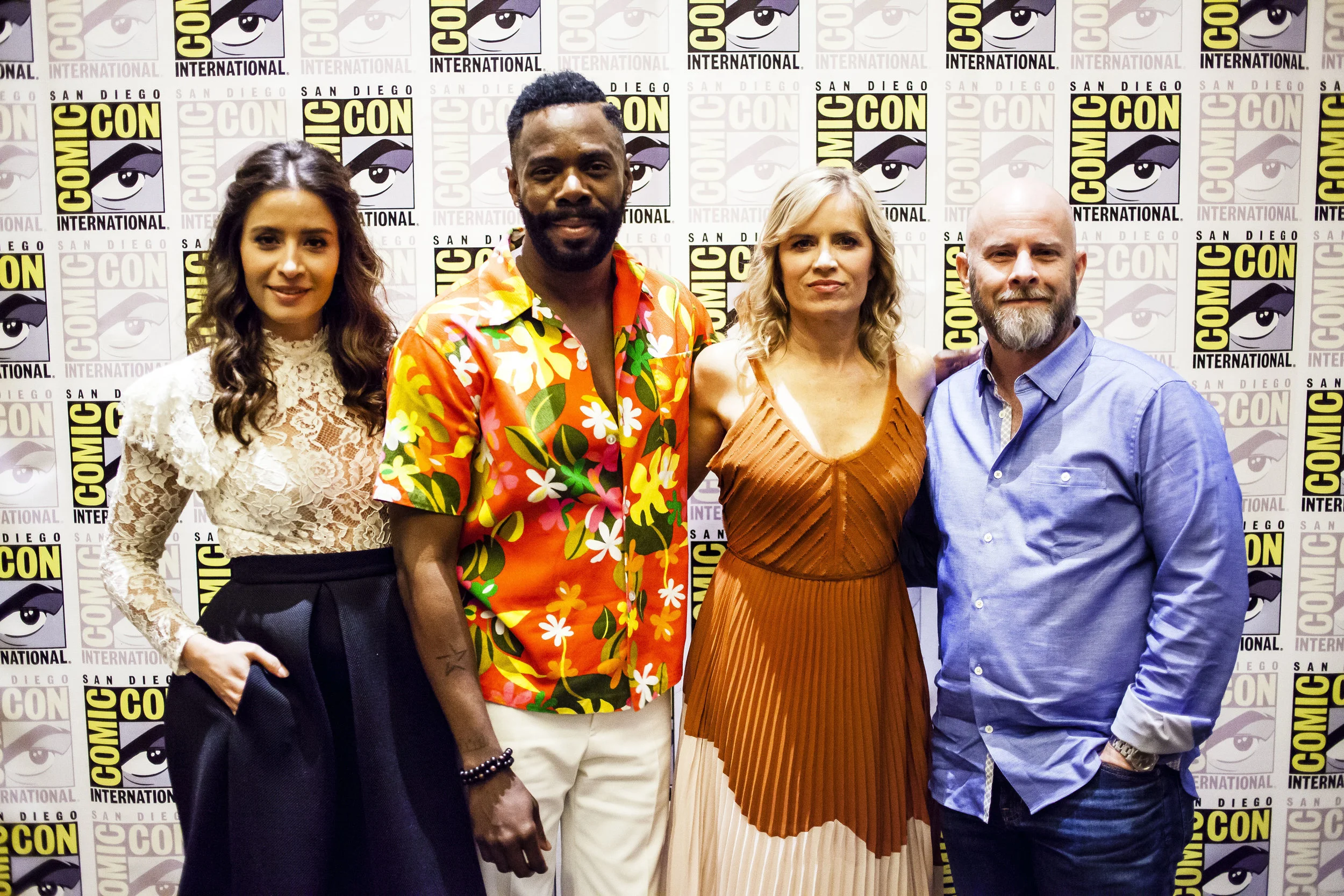 "Fear the Walking Dead" Mercedes Mason, Colman Domingo, Kim Dickens and Dave Erickson. Photo by Joel Feria