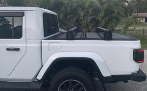 Jeep Gladiator Hi Rise Crossbars For Use With Tonneau Covers Kb Voodoo Fabrications