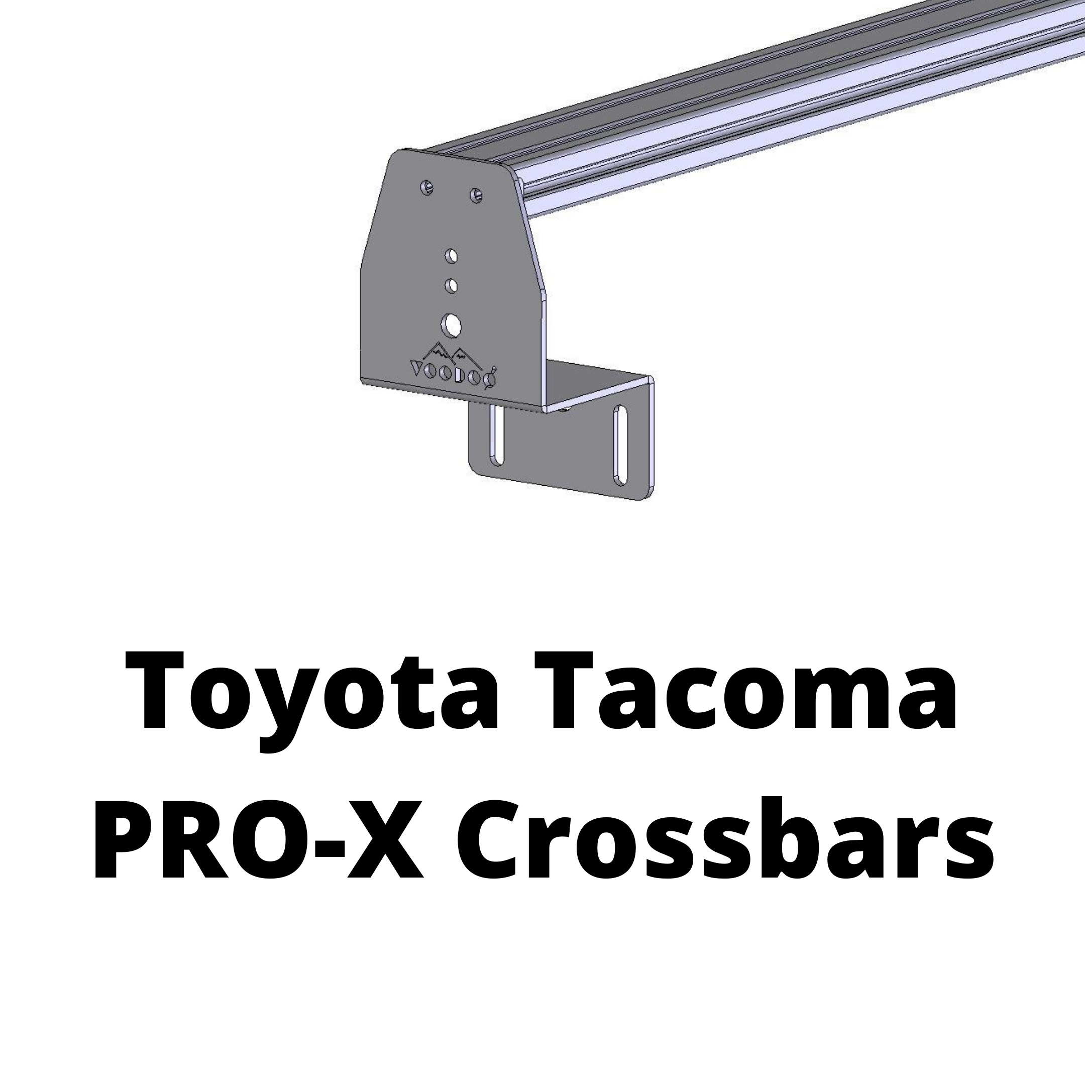 PROX Crossbars, compatible with tonneau covers, fits Toyota