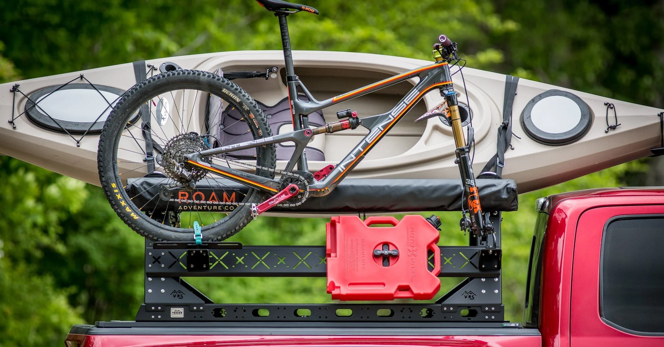 Aluminum VRS Tonneau Compatible Kayak Rack, Fits RAM 3500 with - Main Image