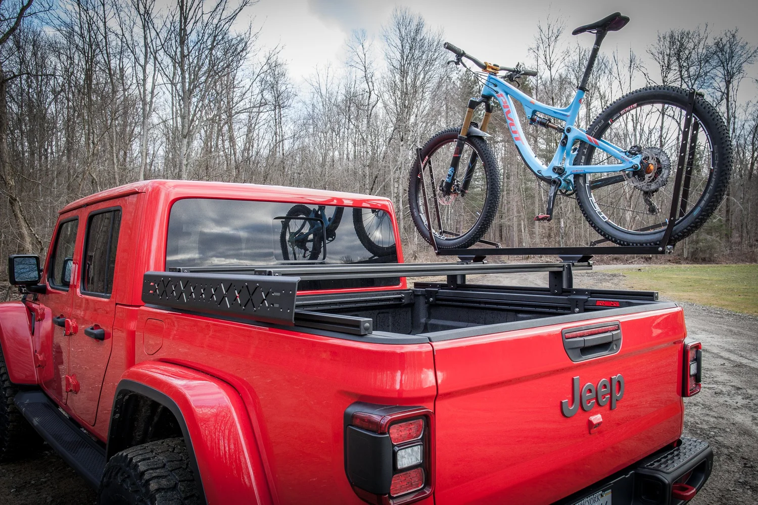 Cross Bars Bike Rack Over Truck Bed Cover Pickup Truck Jeep