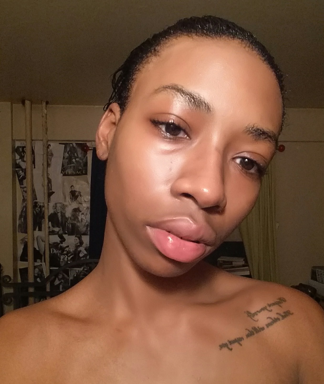 I scratched myself on my nose.