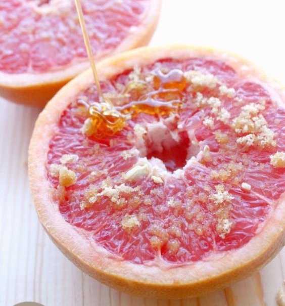 Grapefruit w/ Brown Sugar and Honey