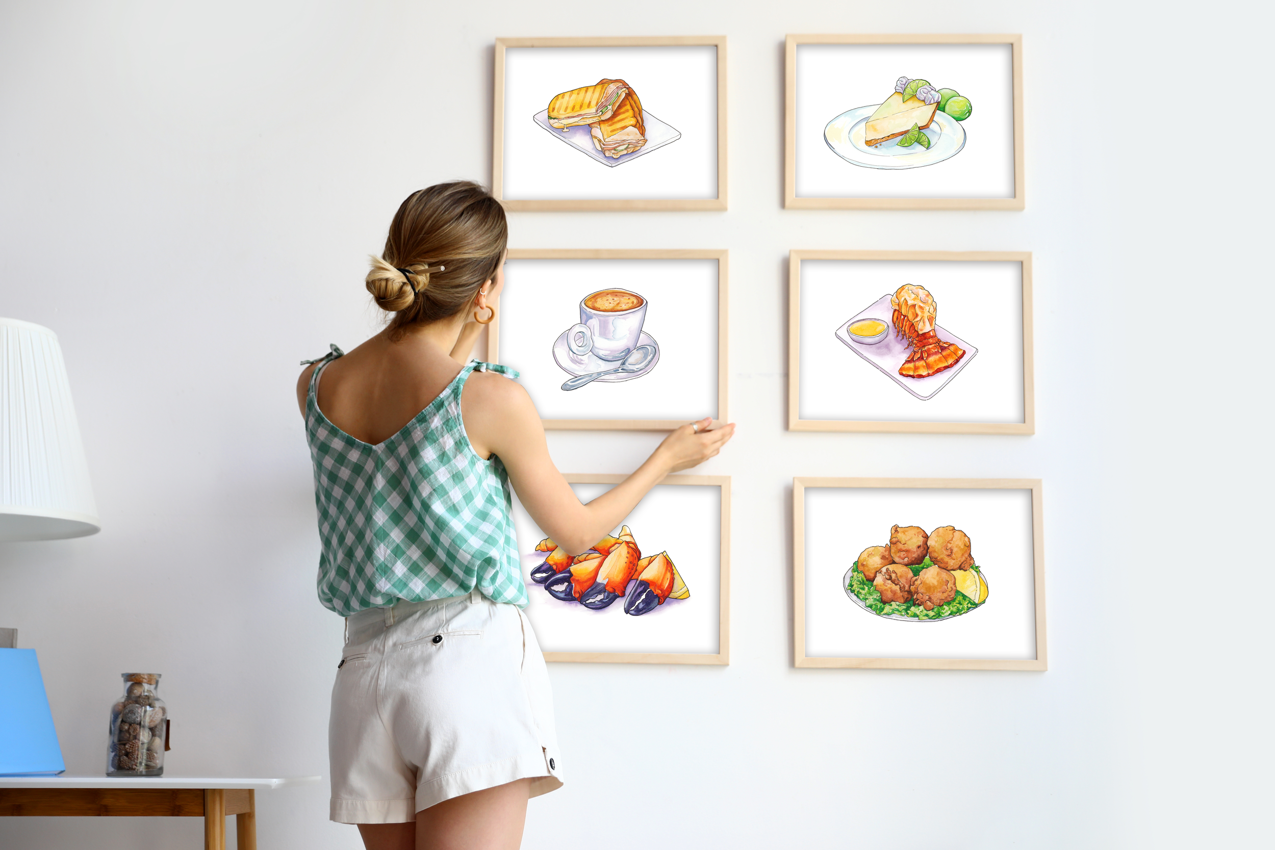 High-quality giclée print of Cuban Sandwich watercolor artwork