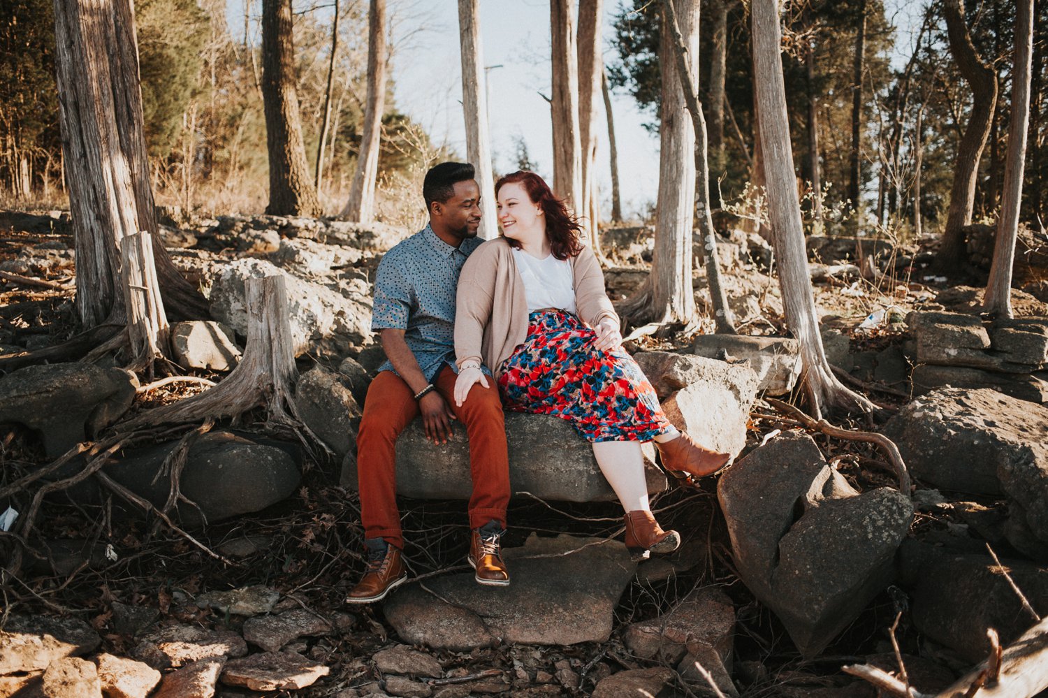 tampa engagement session photography rocks