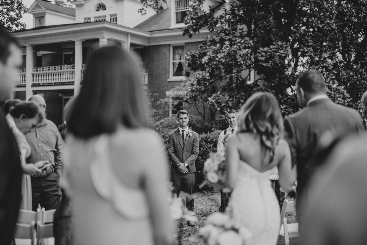 walking down the aisle