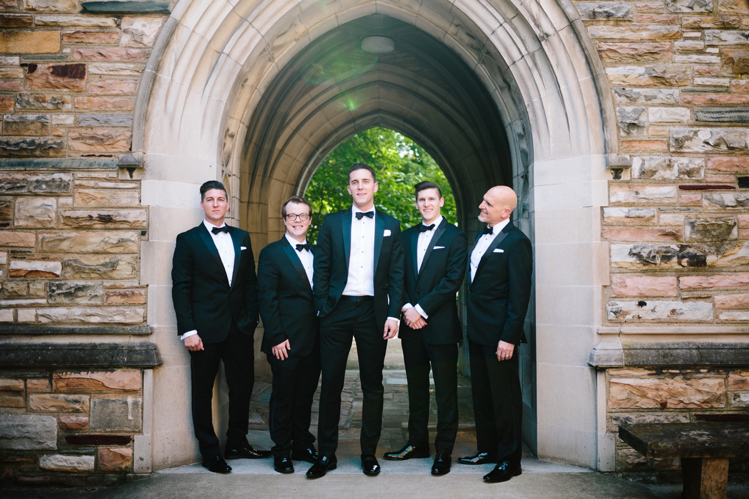 black tie groomsmen