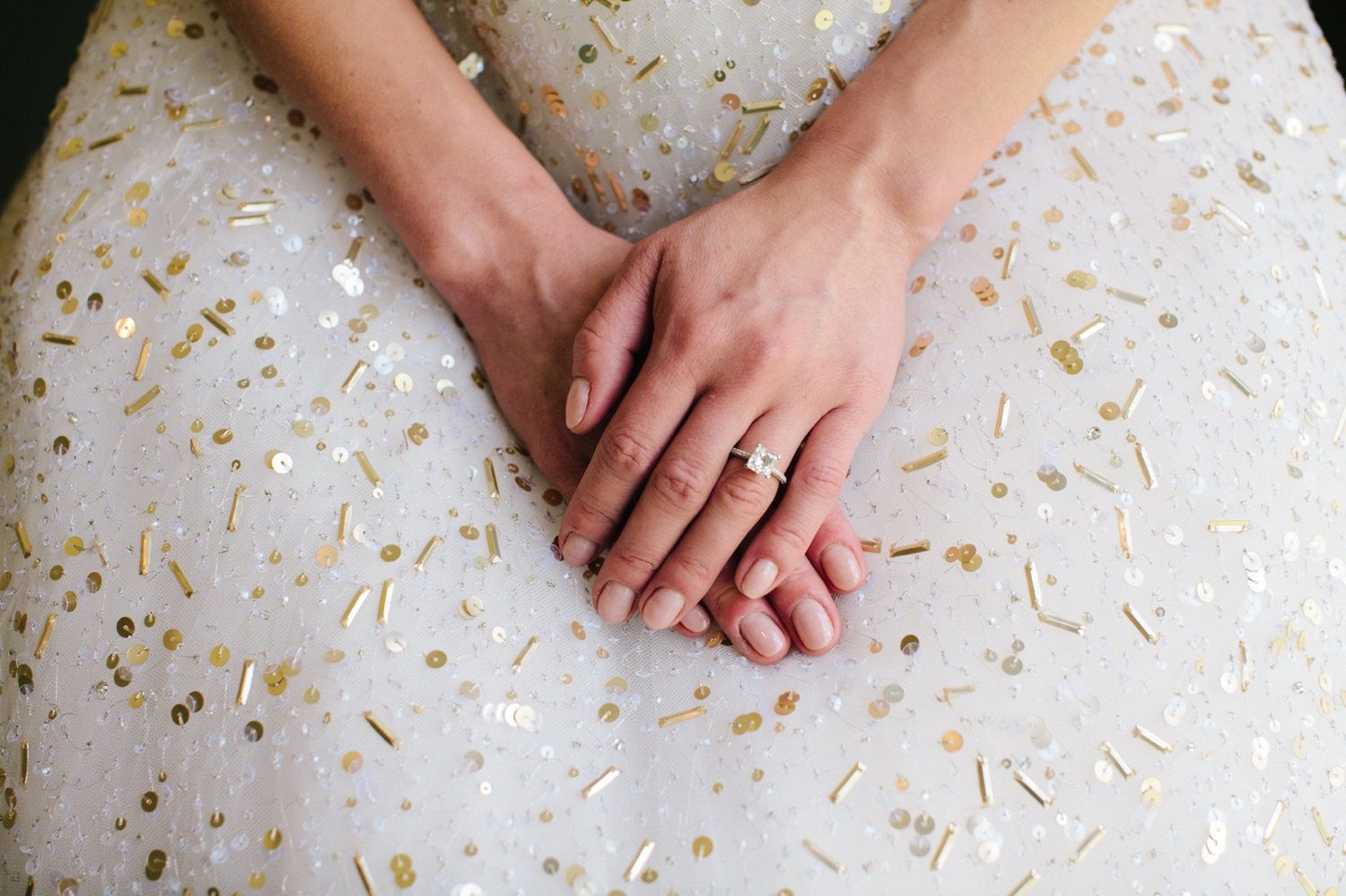 gold wedding dress