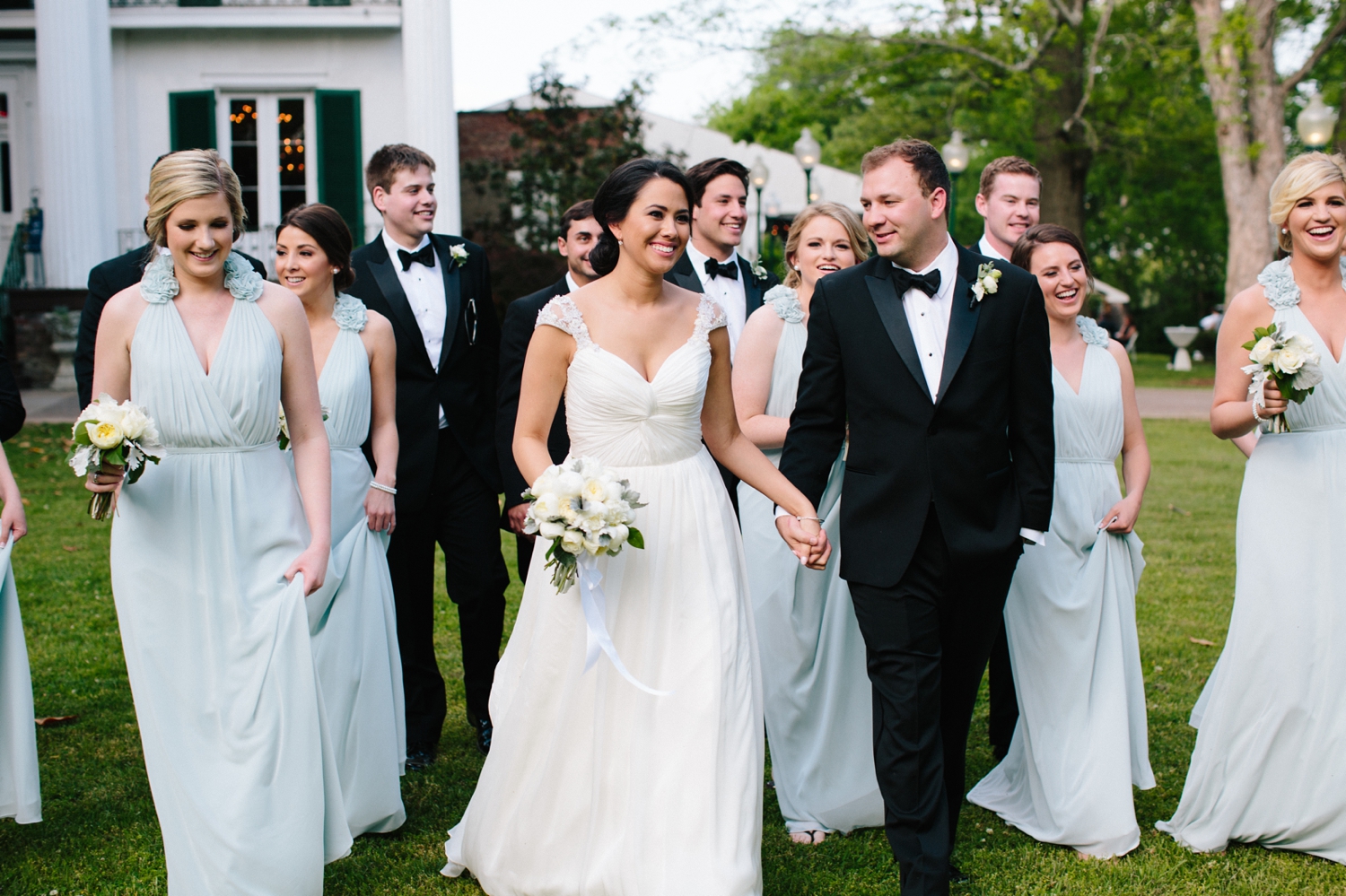 blue bridesmaid dresses
