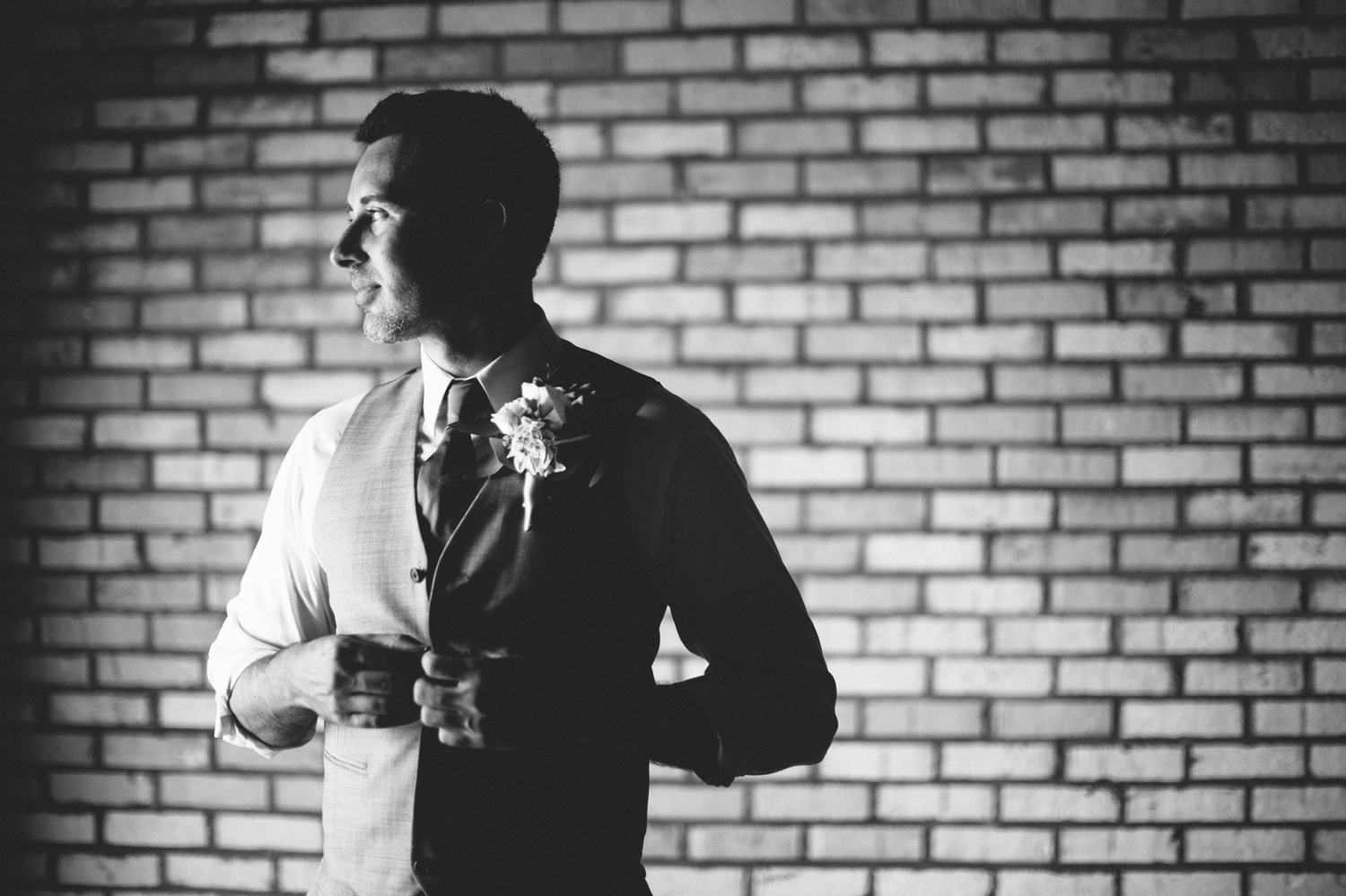 groom getting ready