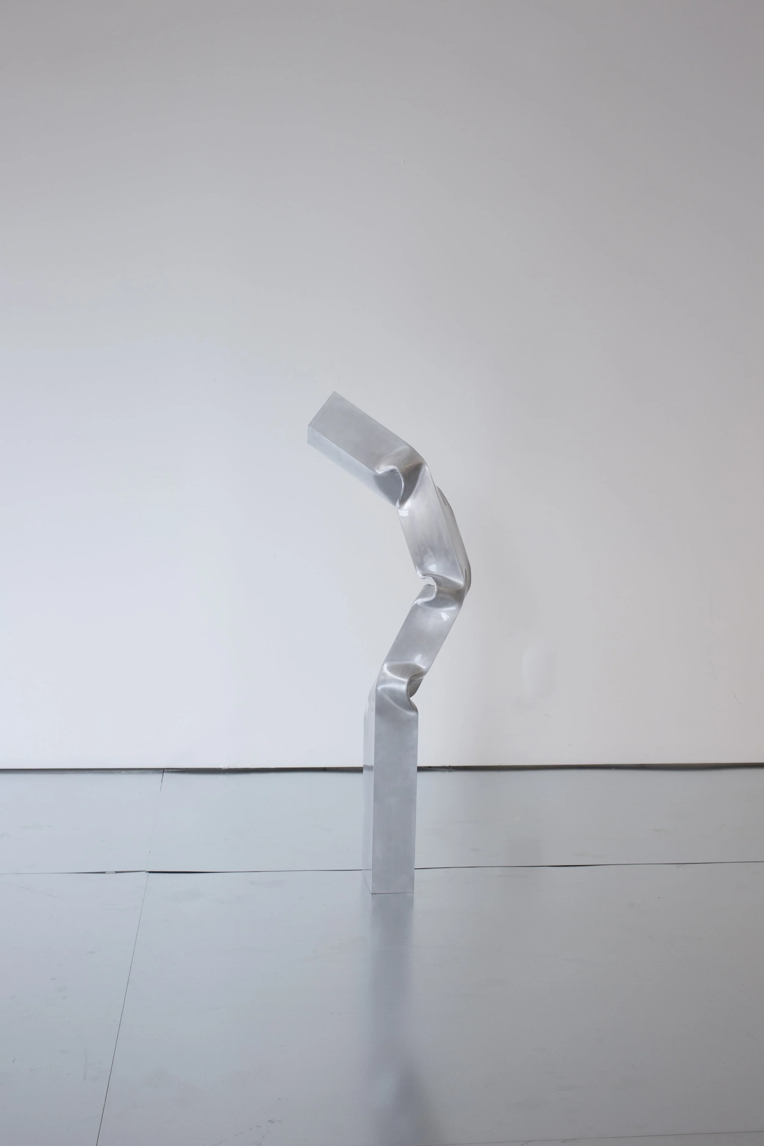 Untitled , 2016, aluminum, aerosol lacquer, 45 X 9 X 14 Inches