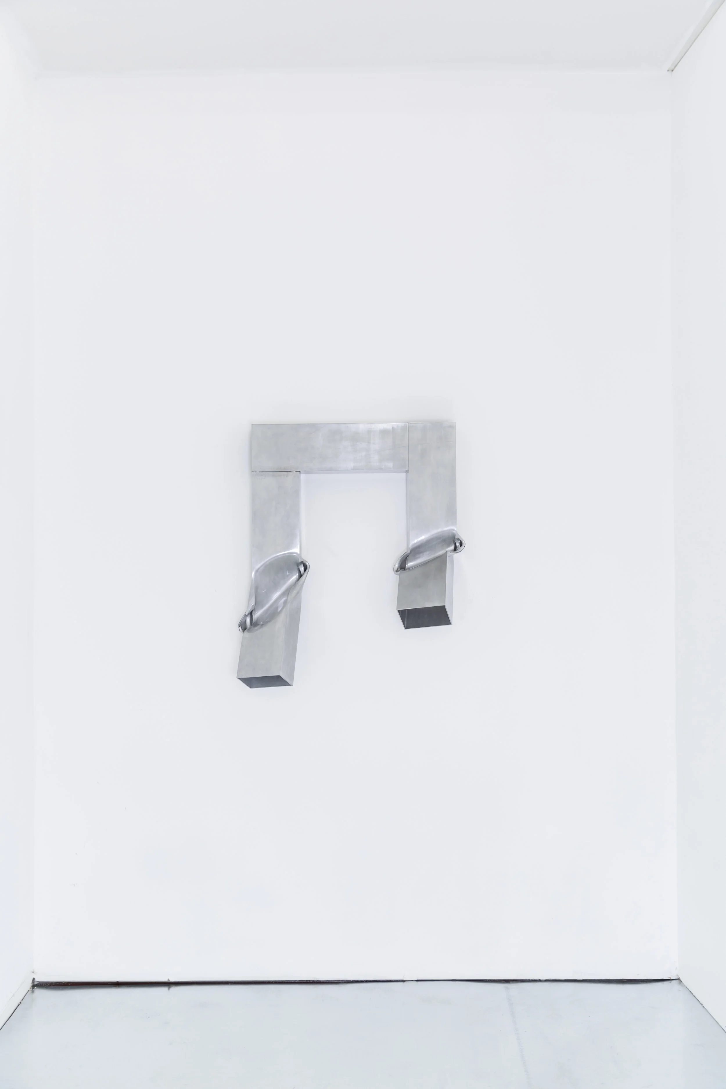 Untitled , 2016, aluminum, aerosol lacquer, 33 x 29 x 11 inches