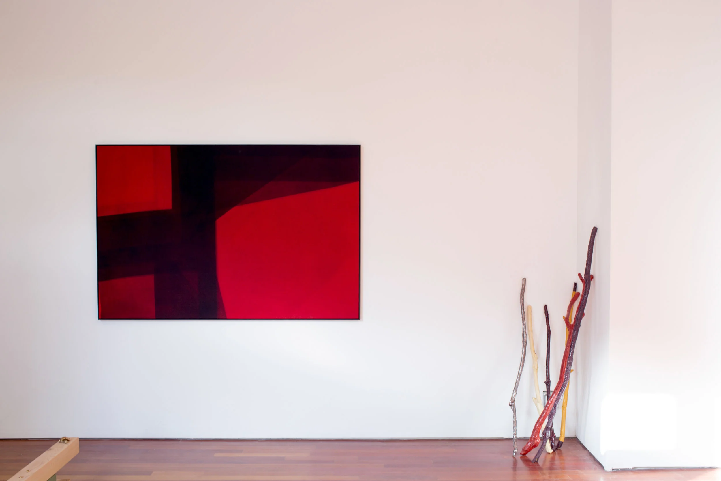 Lisa Kirk, Happiness is an Inside Job Not an Outside Job , 2016. Installation view. Efrain Lopez Gallery.