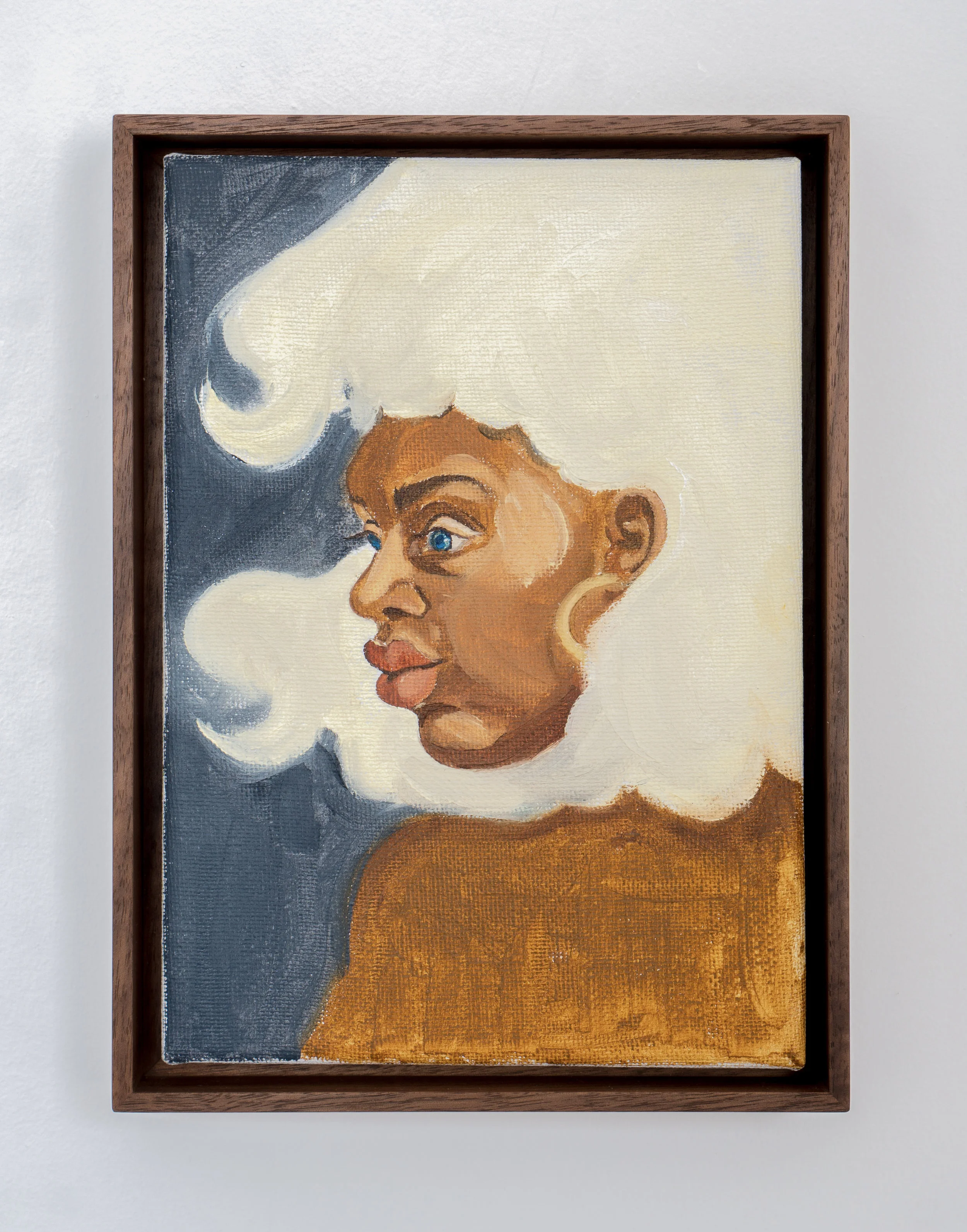 Somaya Critchlow , Toochka, 2018, oil on canvas, 9 x 7.6 inches