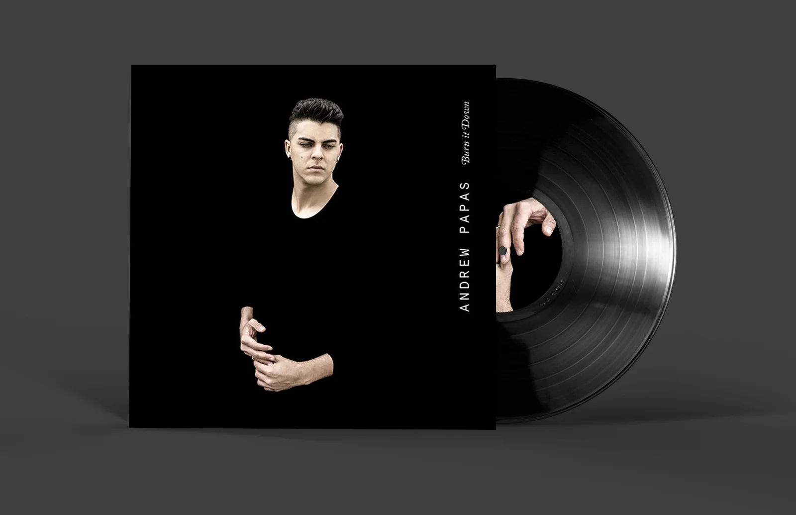 PROJECT: ANDREW PAPAS, SINGLE COVER Photography: Isaac Claasen Design & Art Direction: Morgahna Godwin