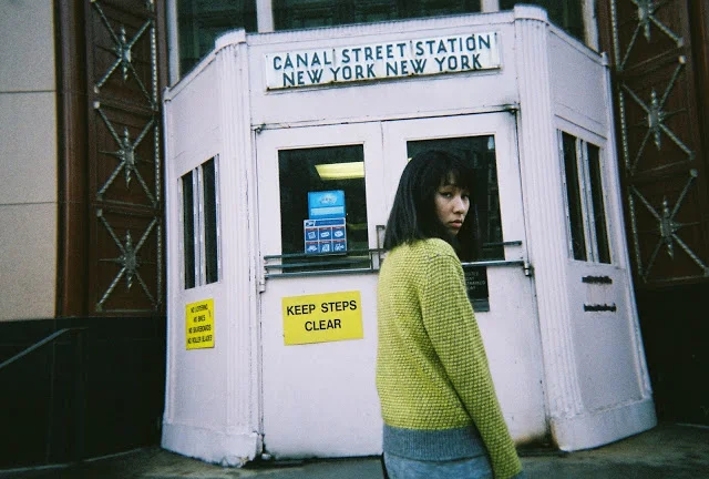 Sarah on Canal Street, NYC 2012 After I had mastered the DSLR camera I started shooting on film. This was on the shoot for my publication Pearl + Hammer. It can still be found here .
