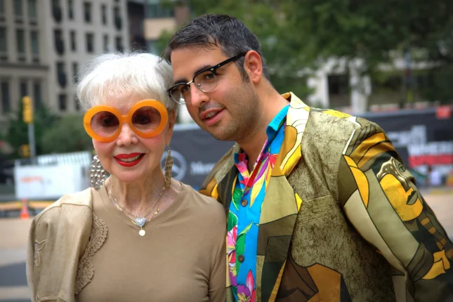 Ari (of Advanced Style ) & Rita at NYFW, 2012 They were smiling for Bill.
