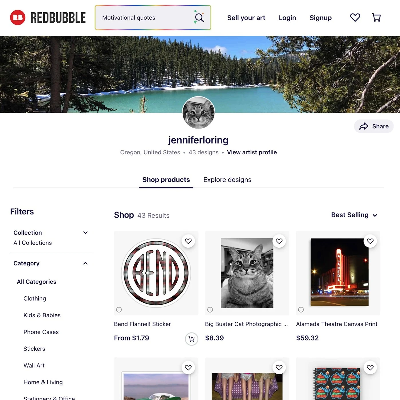 Jennifer Loring on Redbubble