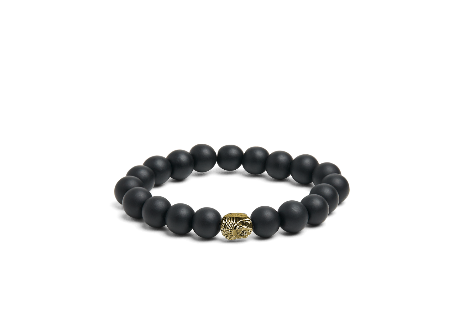 Men's Bracelet Matte Buddha Gold — MANMADE APPAREL INC