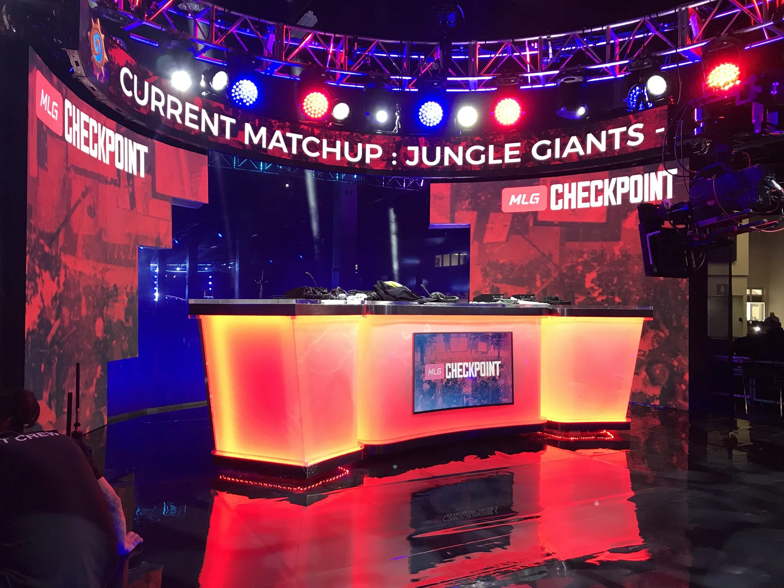 MLG Checkpoint - Color Changing, Modular Broadcast Desk (Copy)