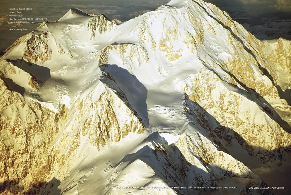 Denali, the Messner Couloir, the Cassin and the West Rib.