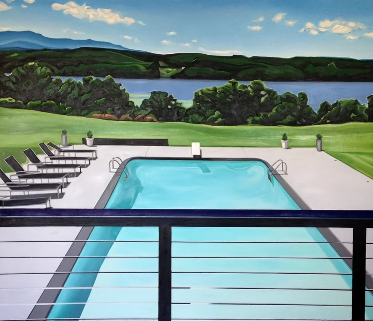 "Hudson Home", Oil on canvas. 72” x 84”, 2014.