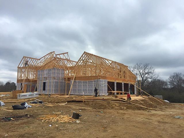 Raising the roof at Annandale Park project #construction #customhomes #design #architecture