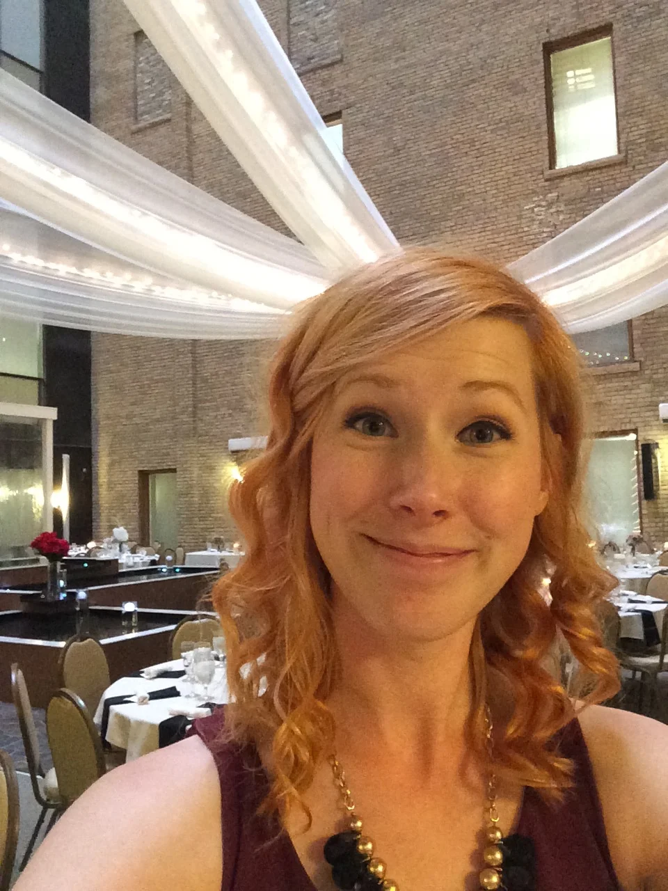 The traditional wedding day selfie.
