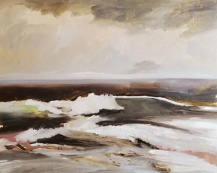GRAY SEA 48"X 40"