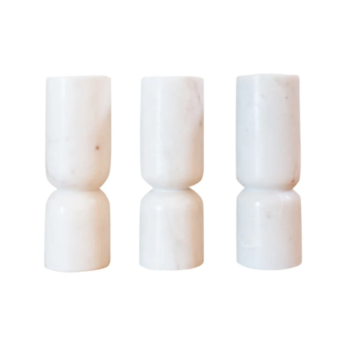 MARBLE TAPER CANDLE HOLDERS