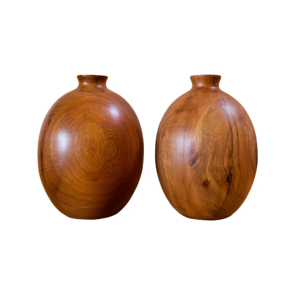 WOODEN VASES