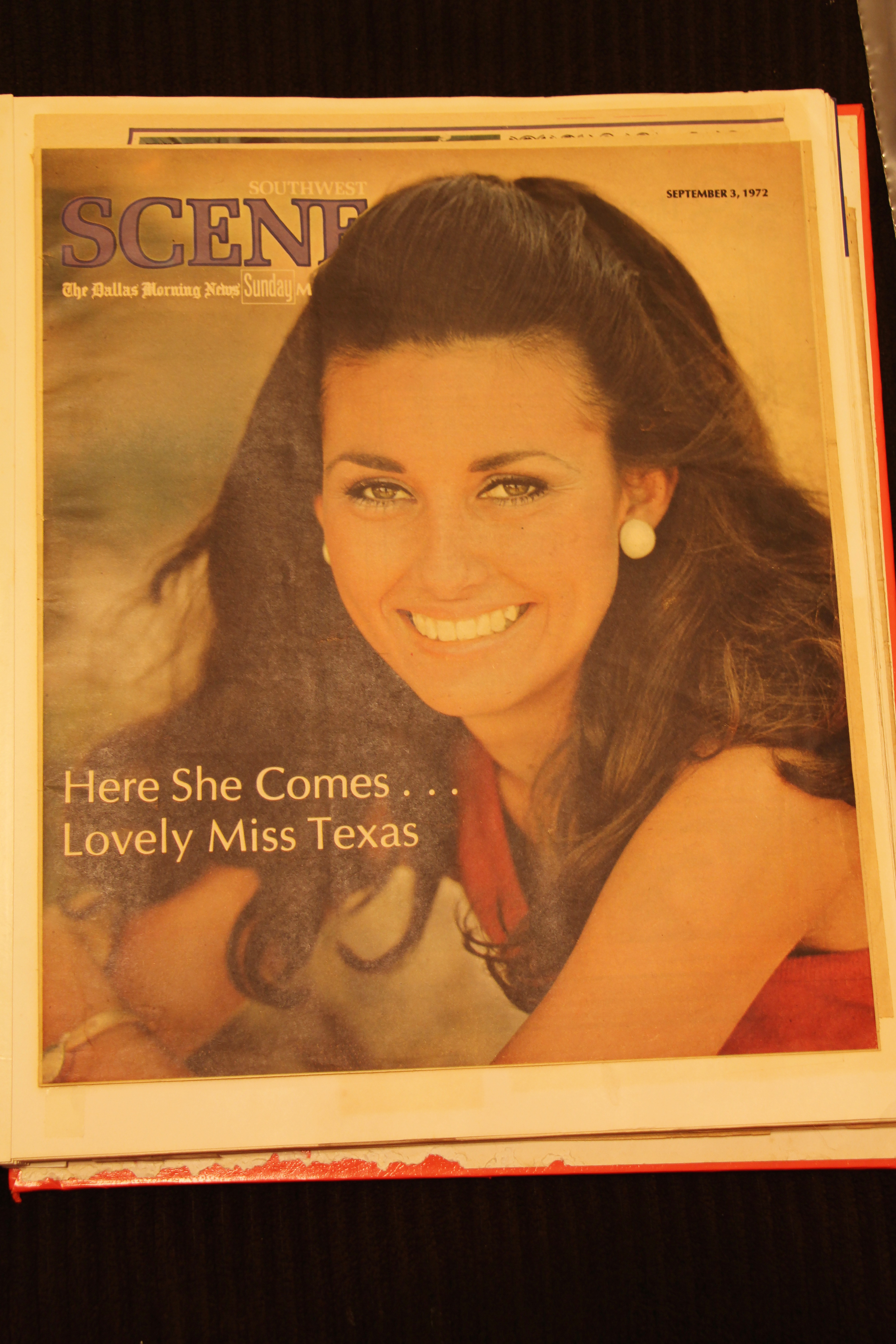 Cover of Magazine section for Dallas Morning Newspaper 1972