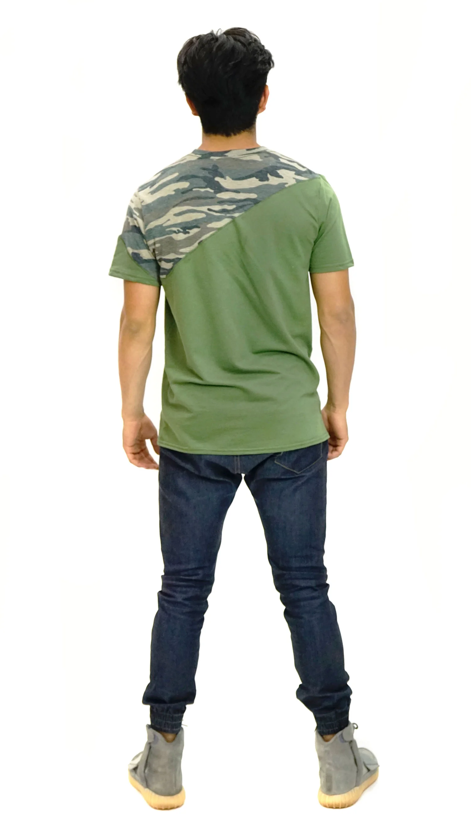 Cross Camo Tee - Green