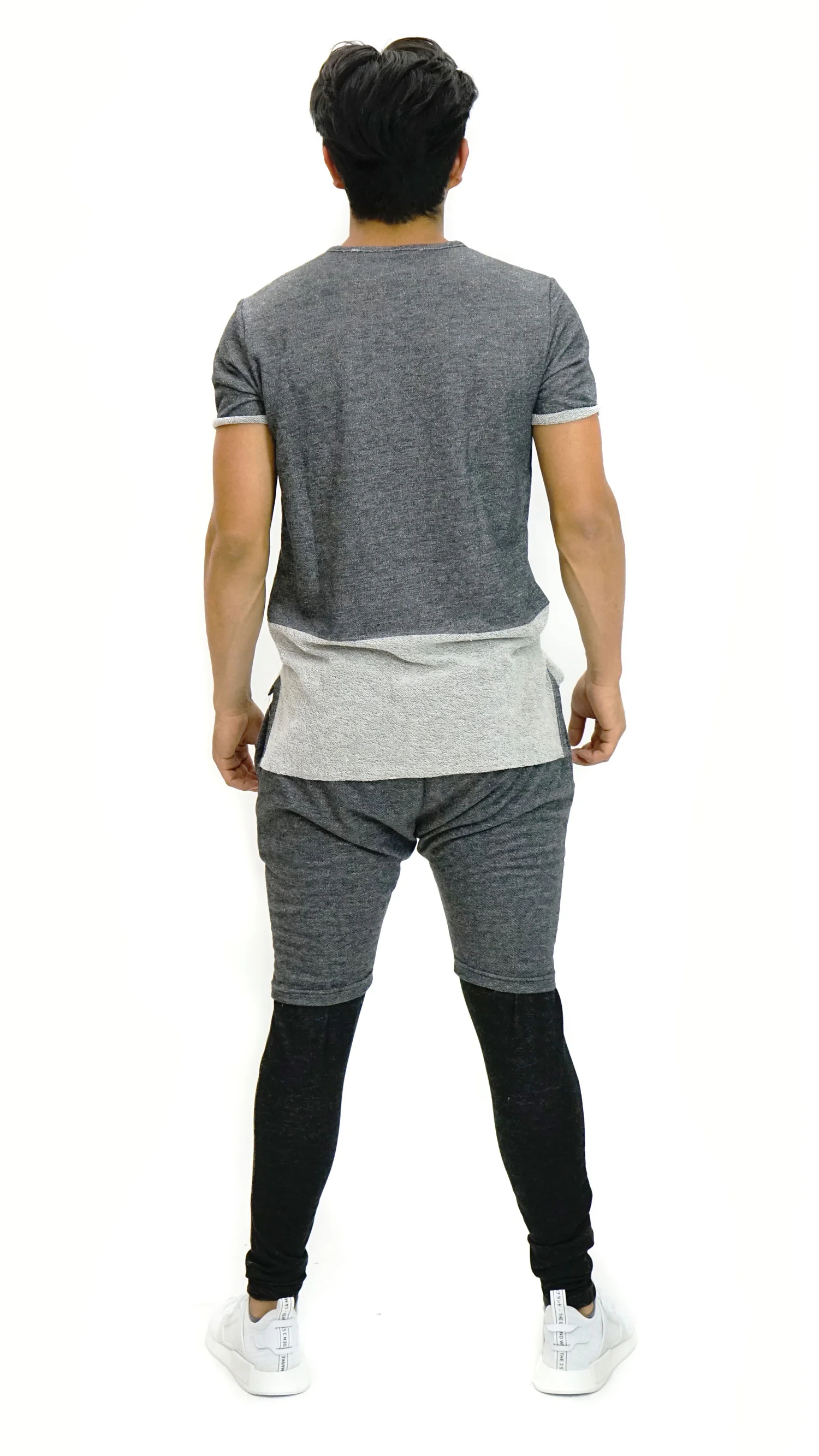  2 Tone Tee - Dark Grey